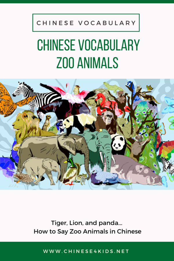 Learn to name zoo animals in Chinese