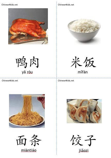 Food Theme Pack for Kids - learn Chinese about food with different learning materials. #Chinese4kids #LearnChinese #ThemedChineseLearning #foodinChinese