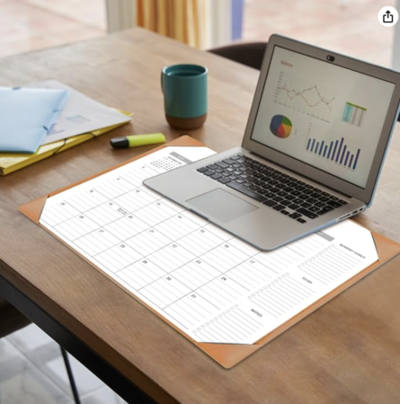 Desk Calendar 2026-2027 with Desk Mat – 22" x 17" Large Desk Pad Calendar Runs from July 2026 to December 2027, Office Supplies Desktop Monthly Calendar for Home & Office #schoolsupply #backtoschool #forteachers