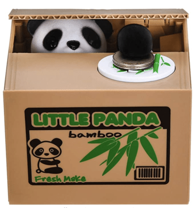 Panda Stealing Money Bank