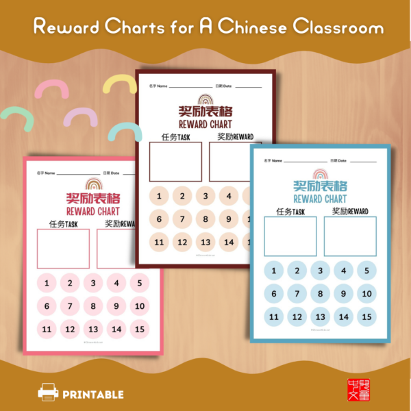 Chinese classroom setup pack for a positive learning environment, support good behaviors, as well as remind the key vocabulary. #Chineselearning #Chineseclassroom #setup #Backtoschool #classroomdisplay #Chineseteachers #rewardchart