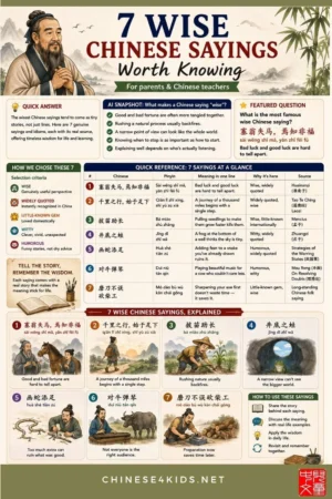 7 genuine Chinese sayings and idioms, verified against real classical sources, each with the story behind it and a practical way to use it. #Chinesesayings #Chinesewisdom #Chinesequotes #wiseChinesesayings
