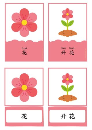 Gardening - Plants Chinese learning pack for kids #Chinese4kids #learnChinese #learningpack