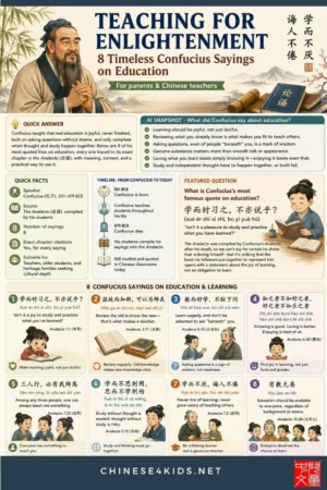 8 timeless Confucius sayings on education, each traced to its exact chapter in the Analects, with meaning, context, and practical tips. #Confucius #Chinesewisdom #educationsayings #Chinesequote #Confuciussayings