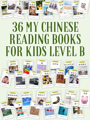 These 36 My Chinese Reading Level B books are fantastic for kids to continue reading Chinese books and improve their Chinese literacy as an additional language.