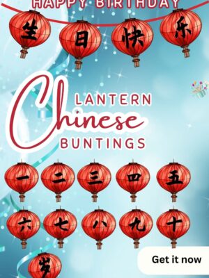 happy birthday lantern buntings