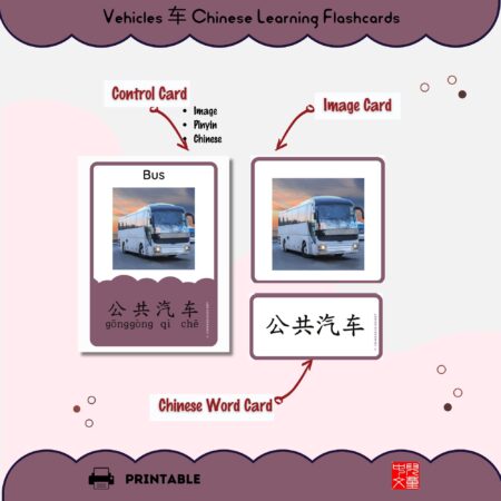 vehicles ending with 车 flashcards (5)