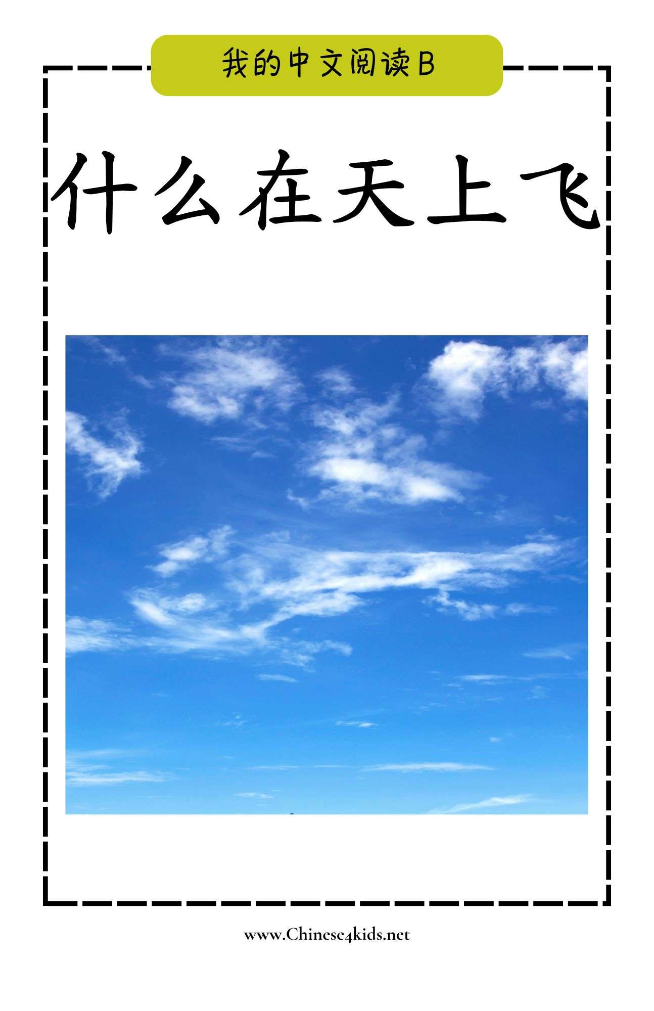 What is Flying in the Sky 什么在天上飞