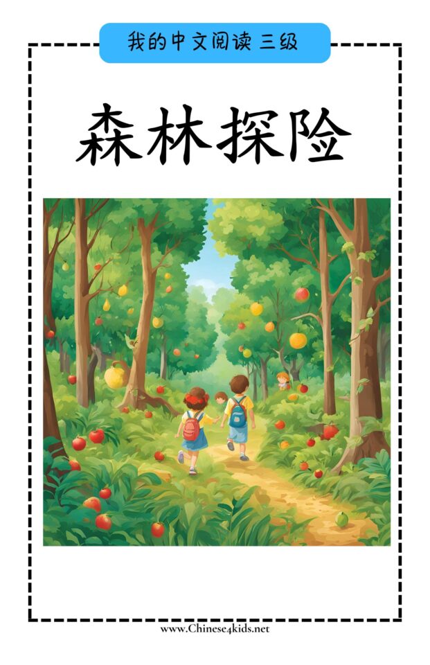 Chinese Reading level C book - 森林探险 Forest Adventure