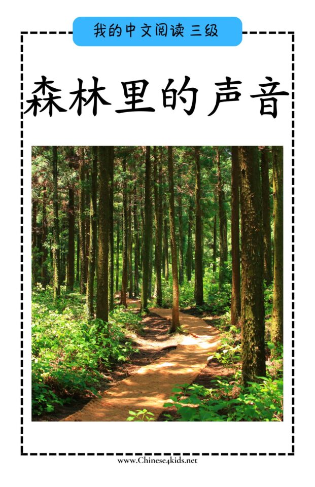 Chinese Reading level C book - 森林里的声音 Sounds in the Forest