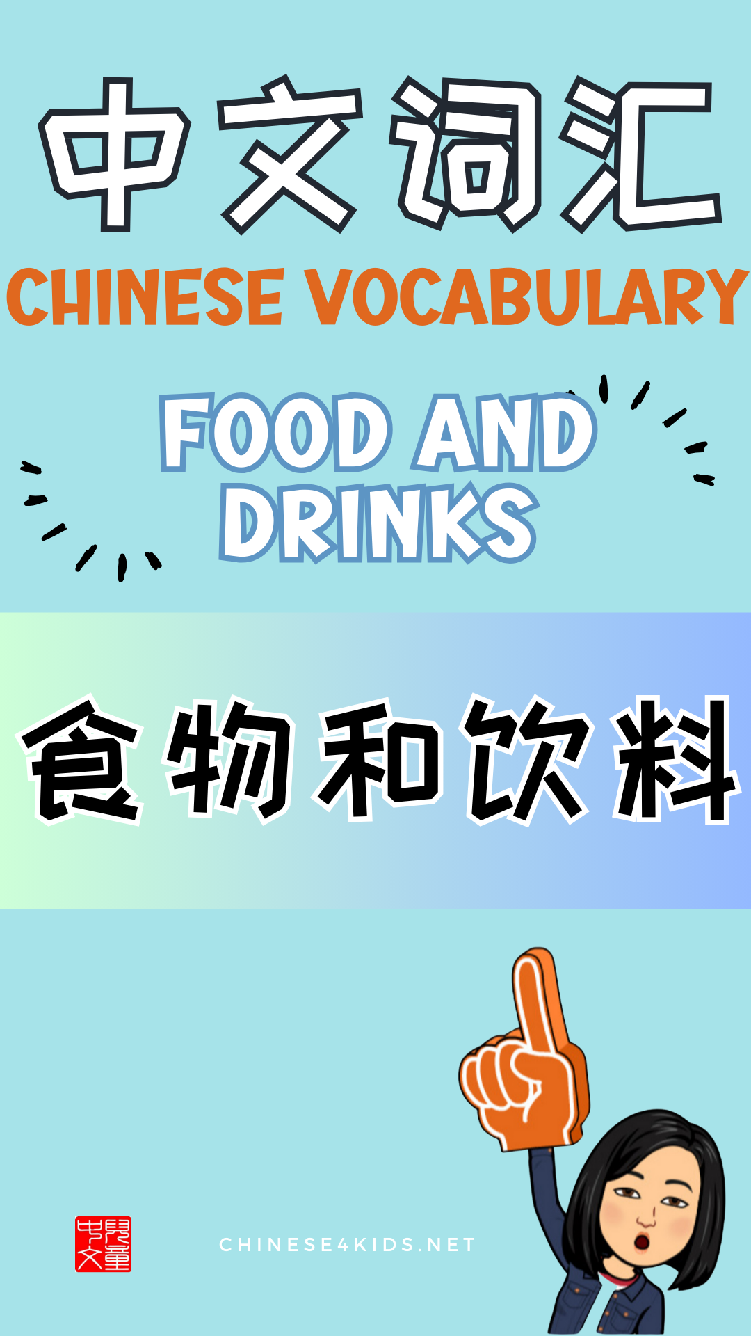 Chinese thematic words - food and drinks