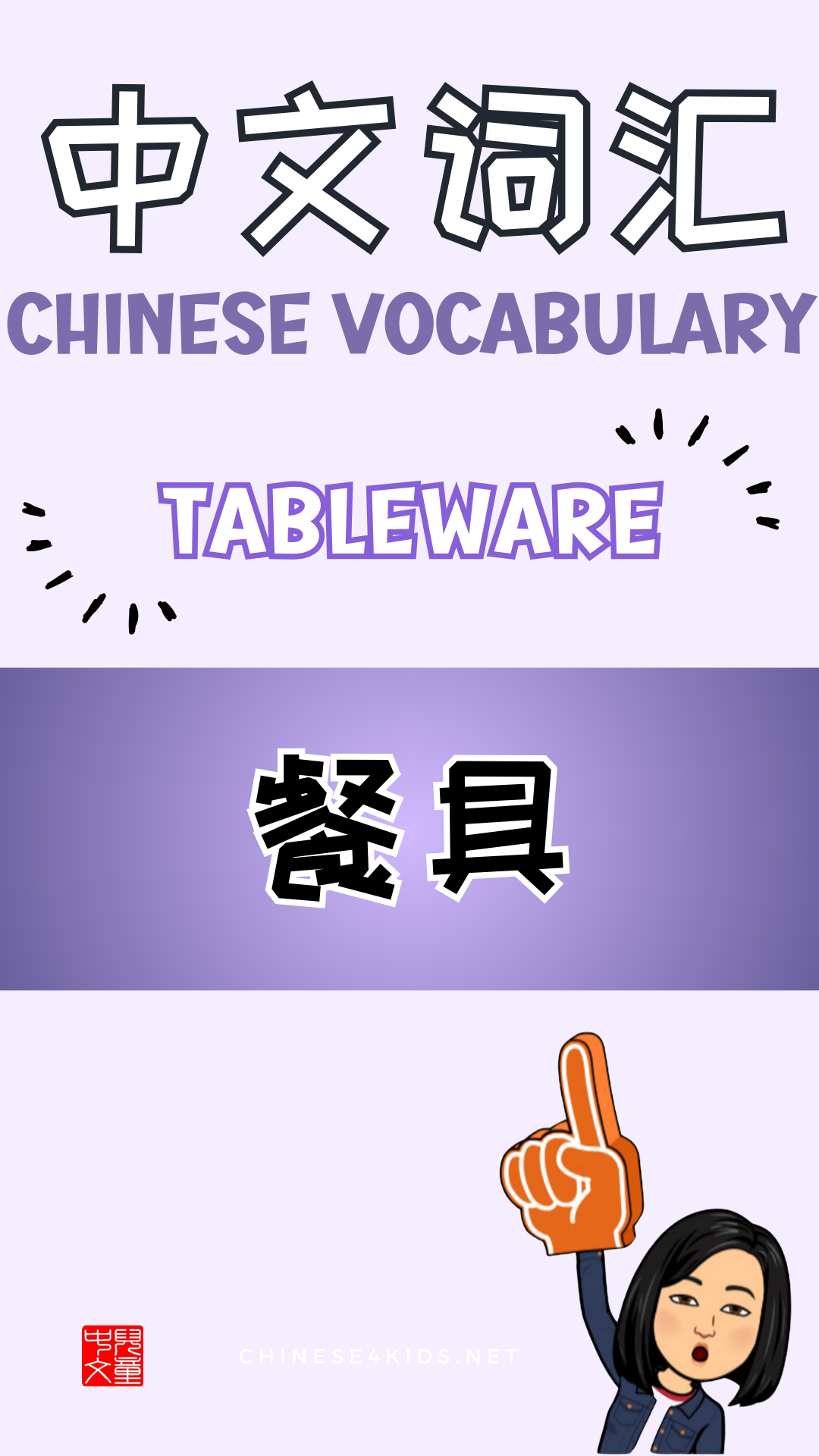 Chinese thematic words - tableware