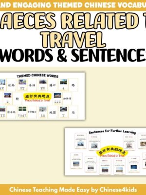 Let's Go! — Travel Places Flashcard Set