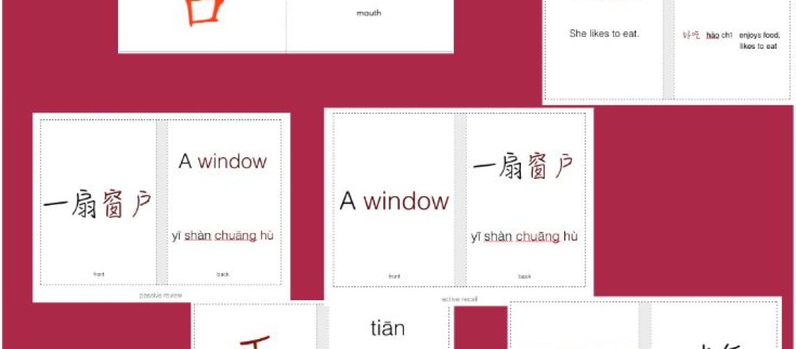 4 types of flash cards to be used in Chinese vocabulary learning - make Chinese vocabulary learning more effective with 4 types of flash cards #Chinese4kids #Chineselearning #learnChinese #mandarinChinese