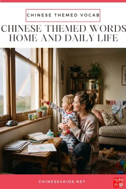 parent and child morning routine at home — mandarin daily life vocabulary for kids