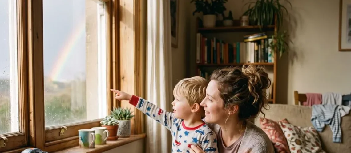 parent and child morning routine at home — mandarin daily life vocabulary for kids