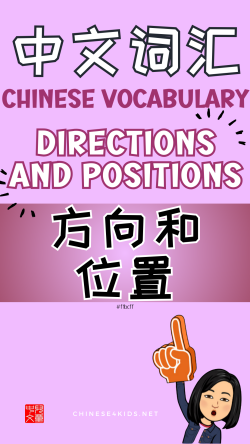 Chinese thematic words -directions and positions