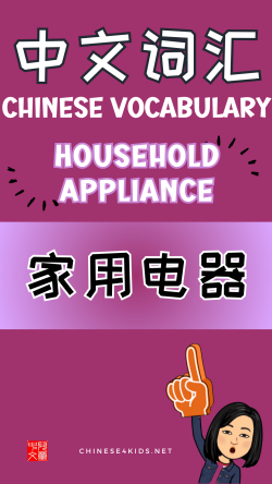 Chinese thematic words - household appliances