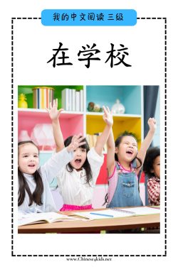 Chinese Reading level C book - 在学校 In the School